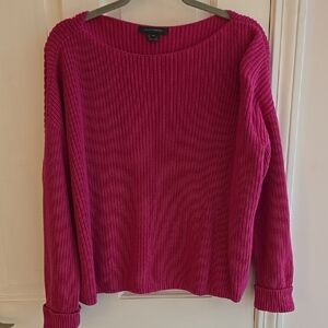 French Connection Fuchsia Off-the-Shoulder Sweater
